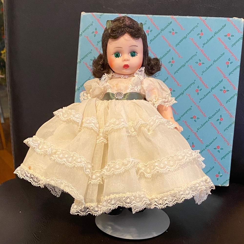 Madame Alexander Scarlett Doll in Cream and Green Lace Dress
